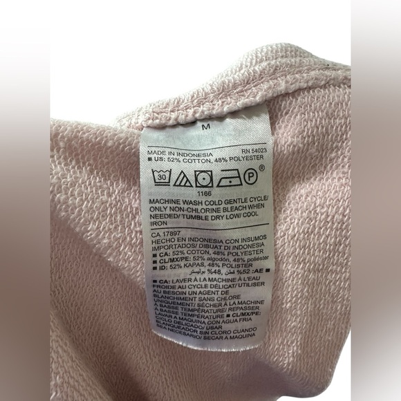 Old Navy Women’s Pink Terry Cloth Lounge Shorts Medium – Soft Casual Drawstring - Picture 5 of 5